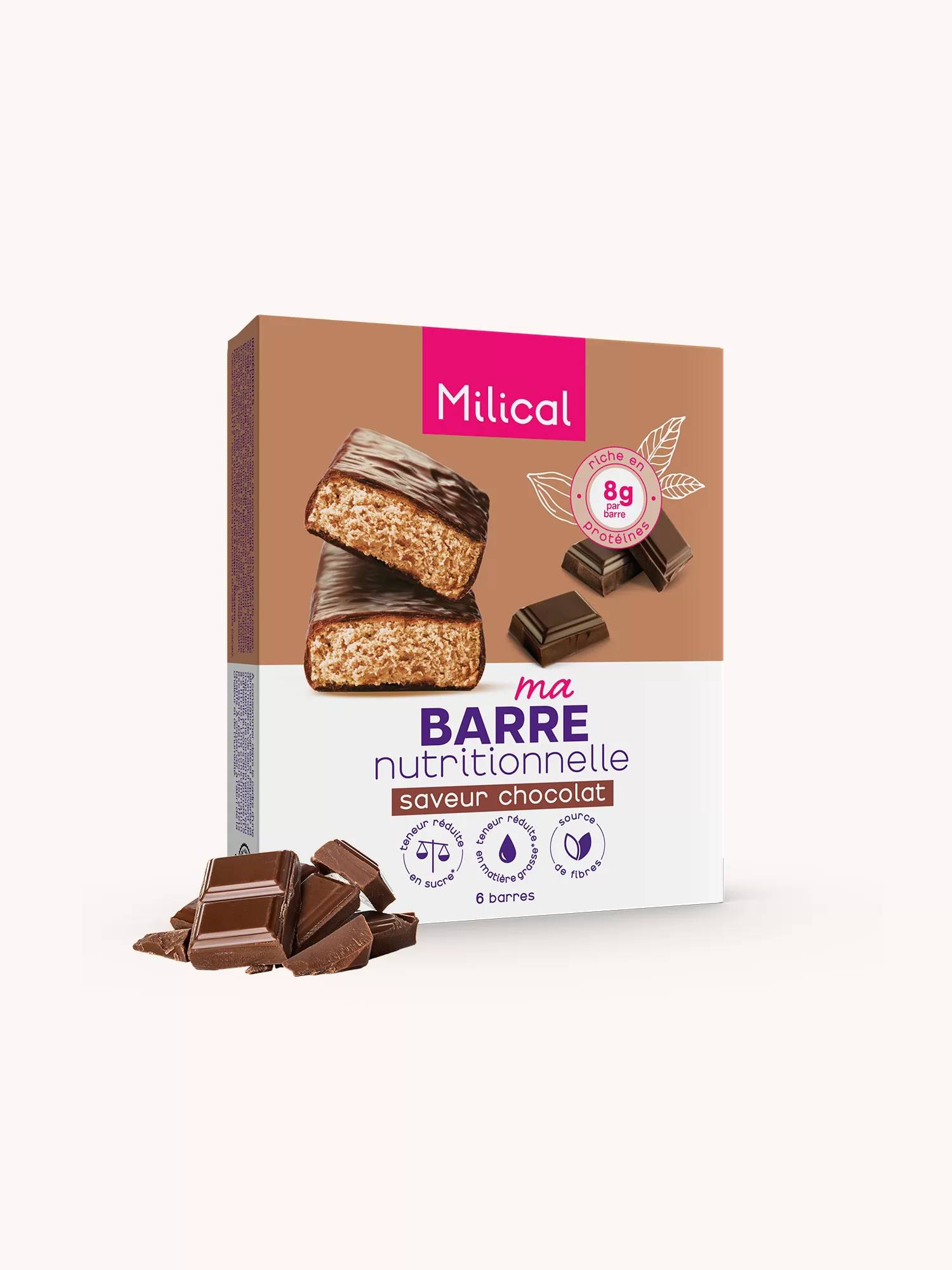 Barre saveur chocolat orange