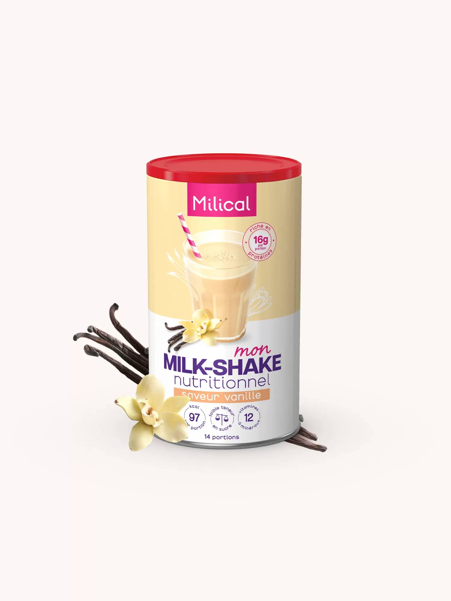 Milk-shake hyperprotéiné saveur vanille